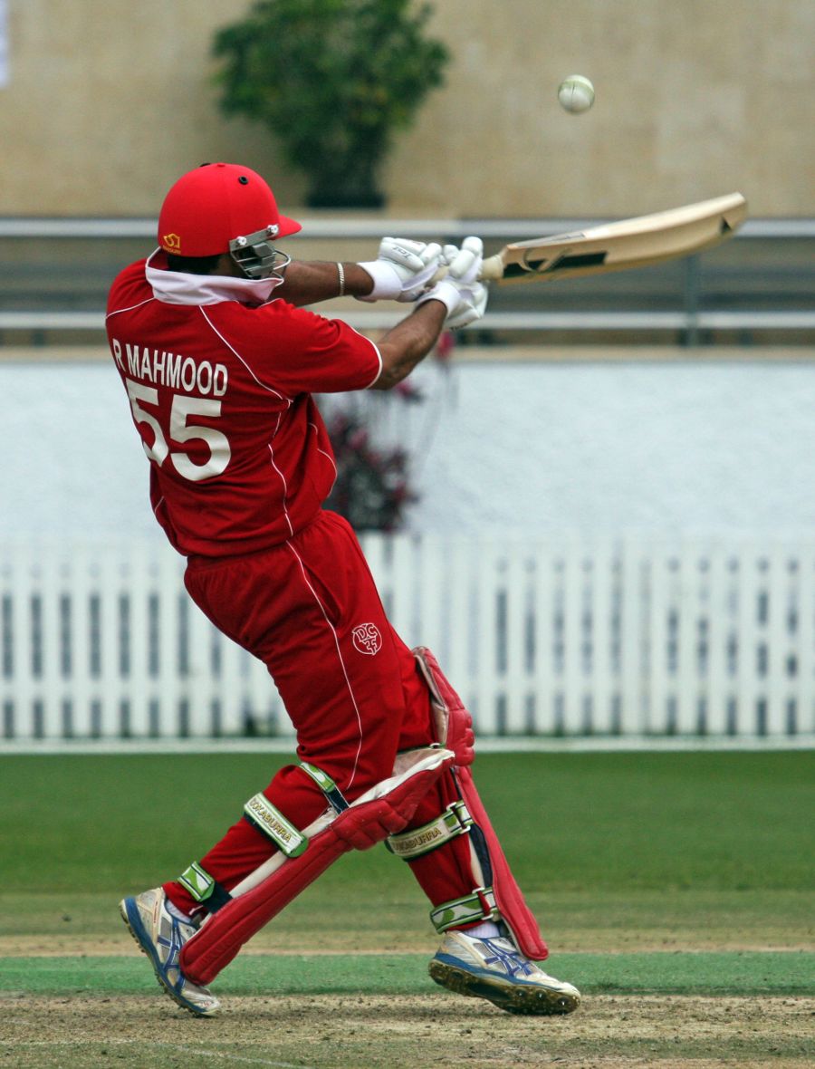 Rizwan Mahmood launches into an aggressive pull