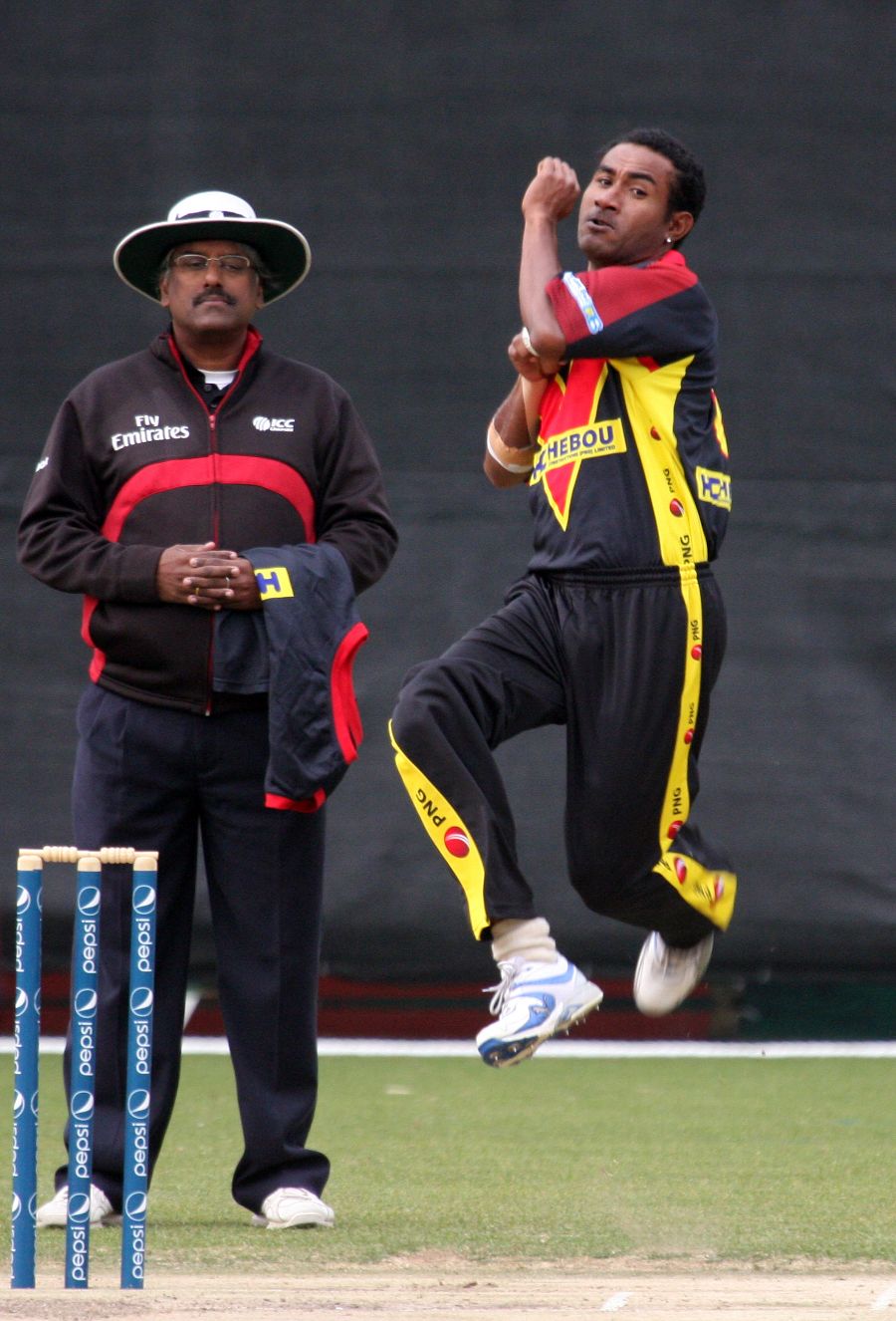 Hitolo Areni picked up three cheap wickets against Hong Kong