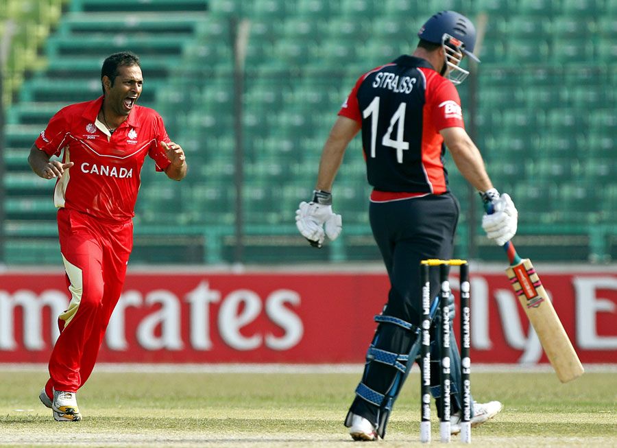 Khurram Chohan sends Andrew Strauss back