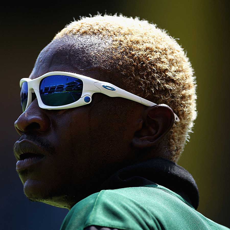 Elijah Otieno looks on