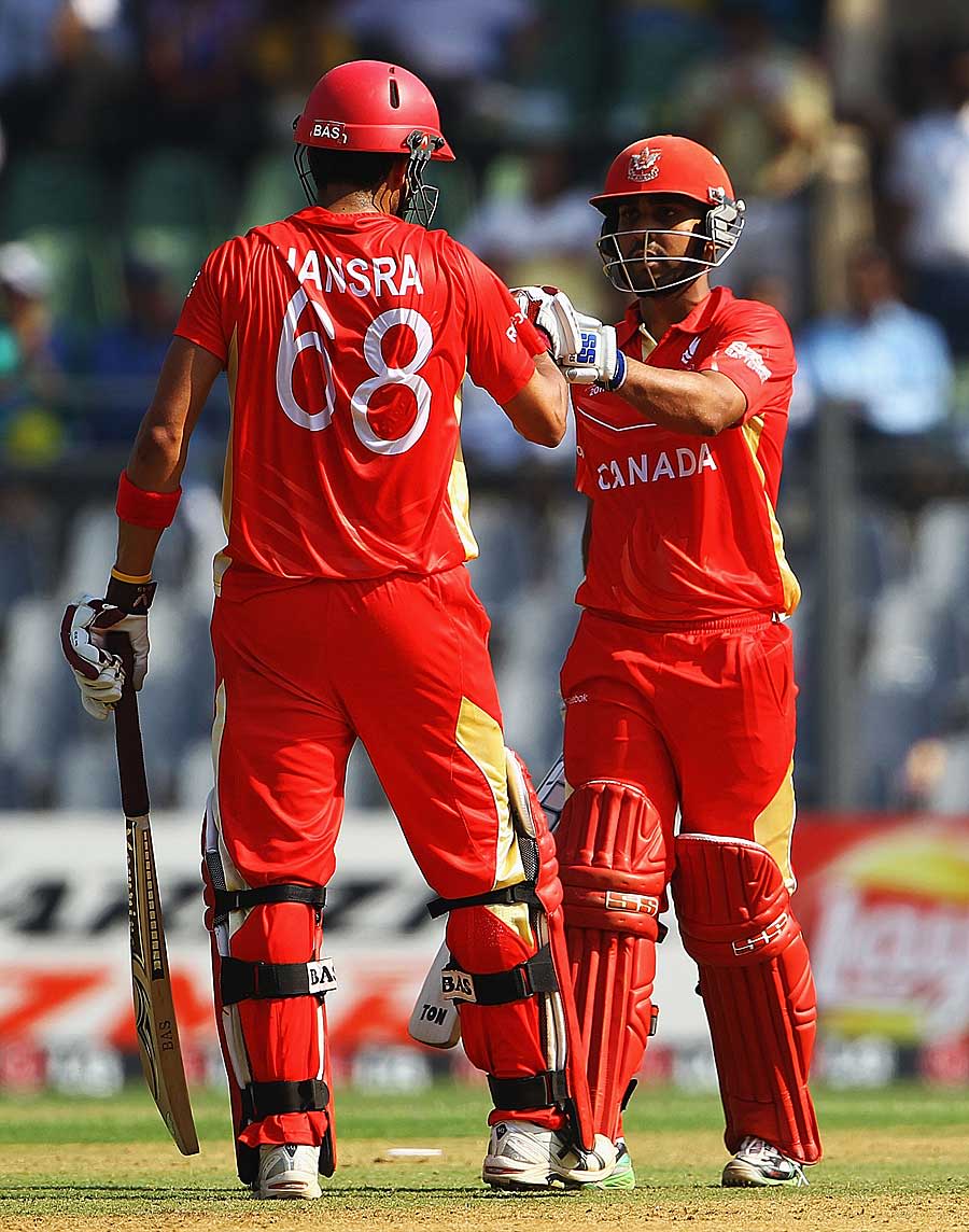 Ashish Bagai and Jimmy Hansra were involved in a century stand for the fourth wicket