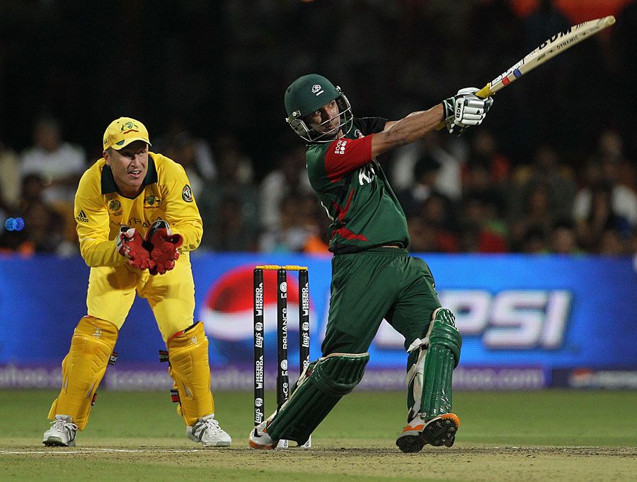 Tanmay Mishra pulled Steve Smith over the leg side
