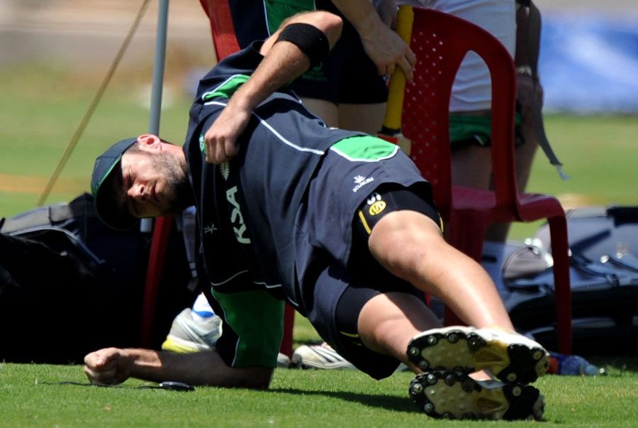 Albert van der Merwe at training