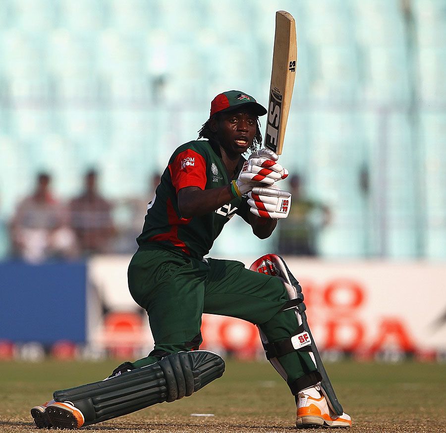 Nehemiah Odhiambo resisted Zimbabwe's bowlers with an unbeaten 44
