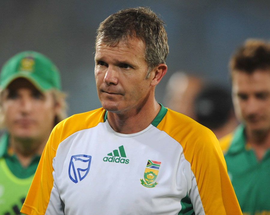 Corrie van Zyl looks despondent after South Africa's exit from the World Cup