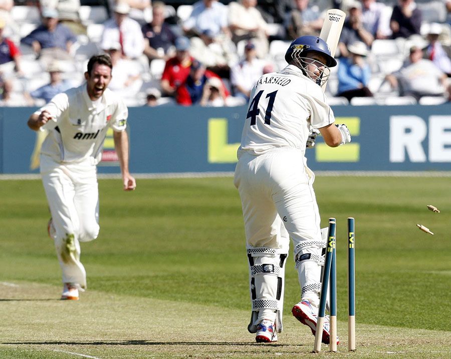 David Masters removed the key wicket of Martin van Jaarsveld