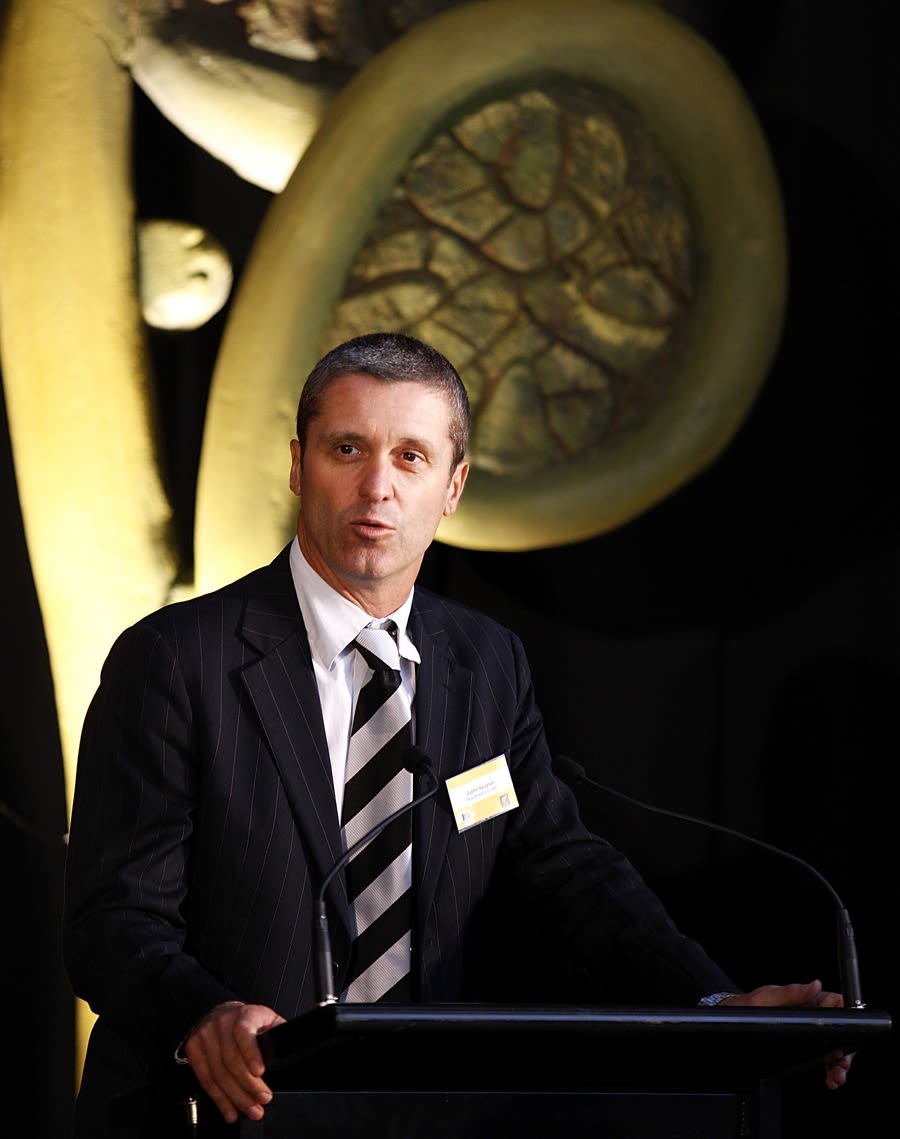 New Zealand Cricket chief executive Justin Vaughan speaks at the launch of the 2010 ICC Under-19 World Cup