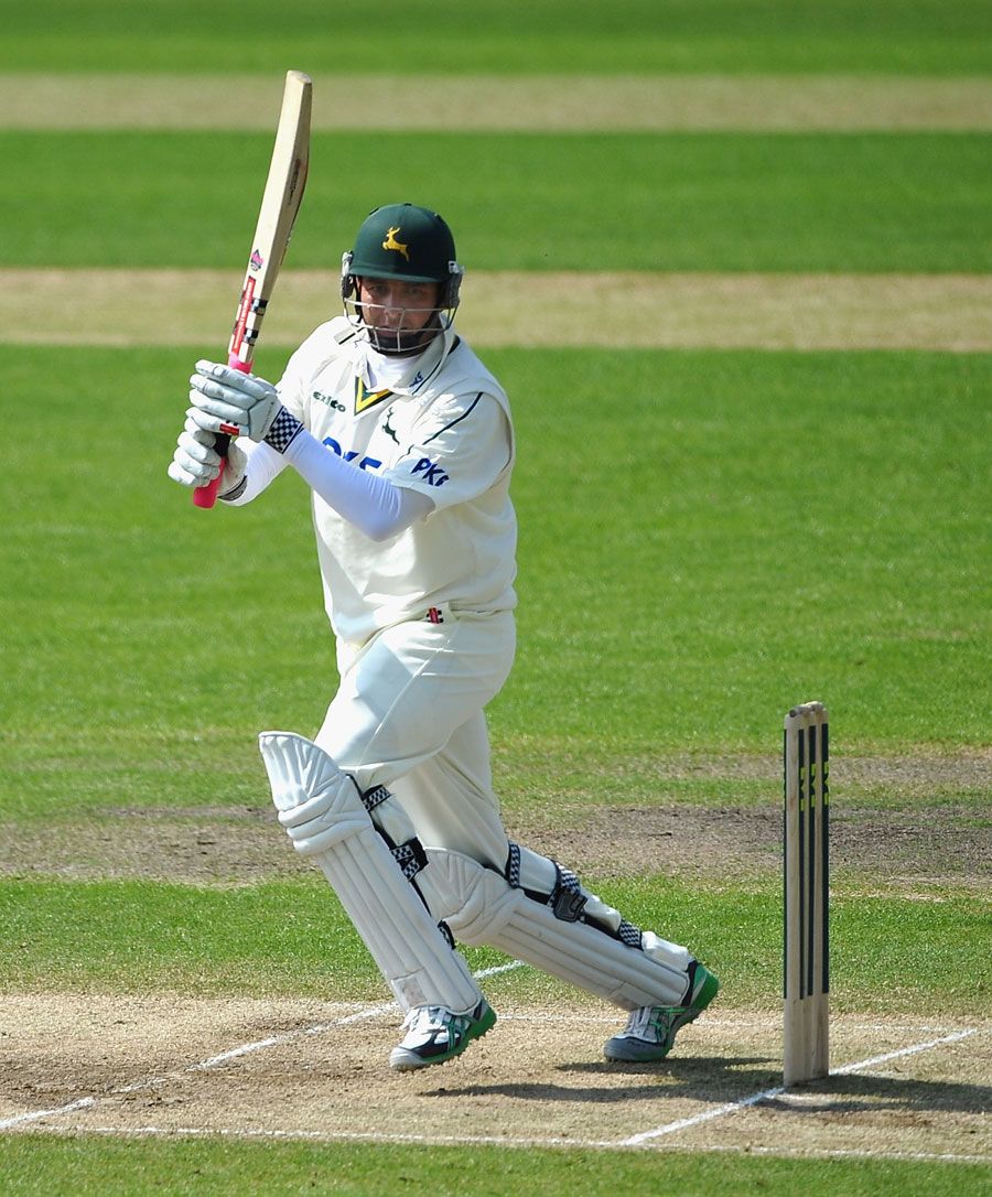 Paul Franks secured a first-innings lead for Notts with a hard-hitting 82