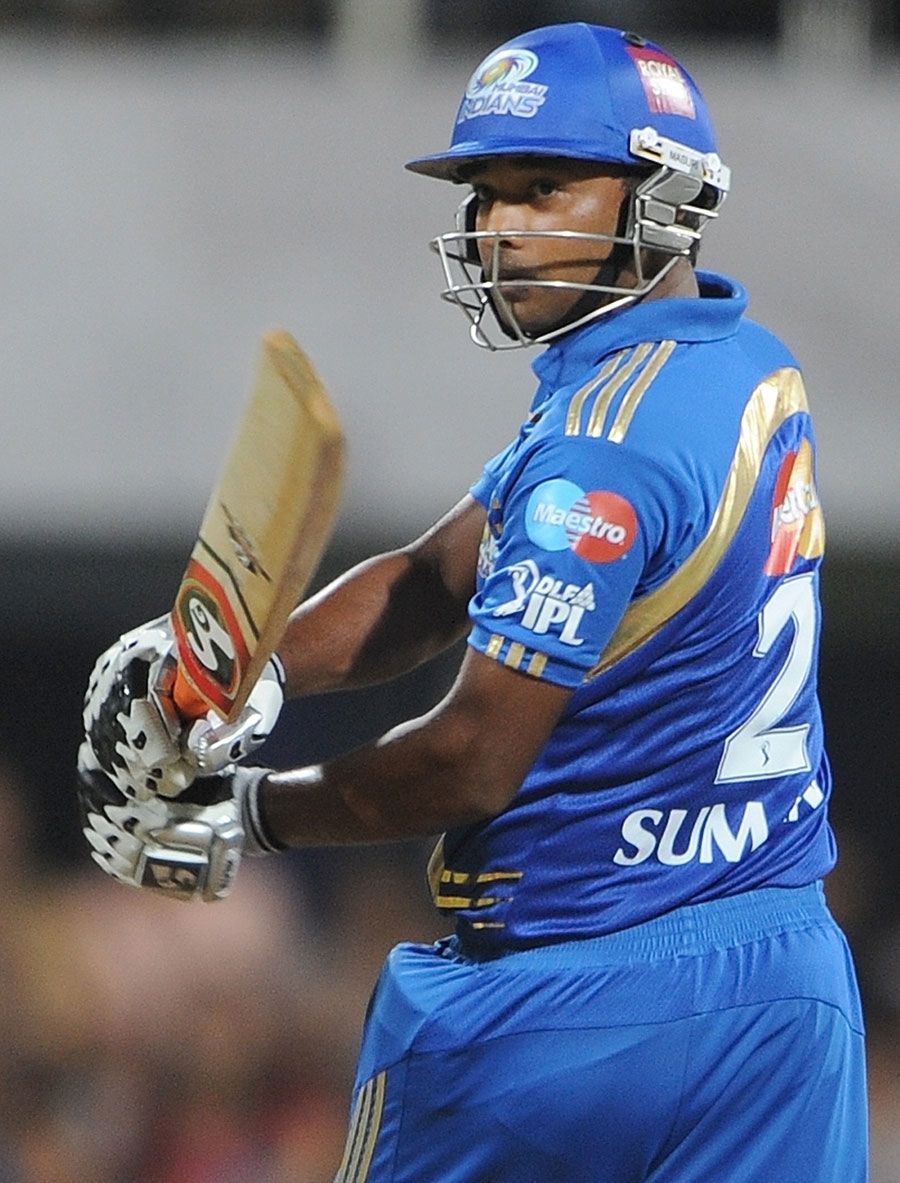 T Suman heaves through the leg side