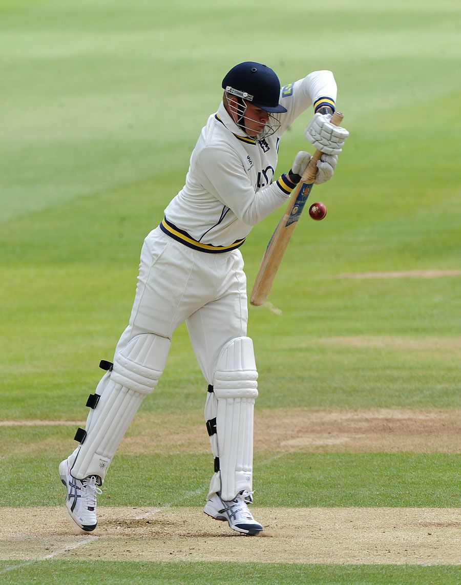 Chris Metters scored useful runs then bowled impressively on his first-class debut