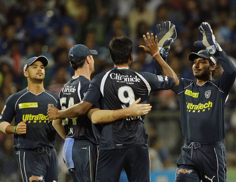 Deccan Chargers get-together after Anand Rajan snags a wicket