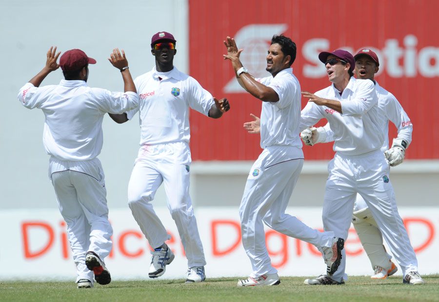 West Indies get-together after Ravi Rampaul snagged Asad Shafiq