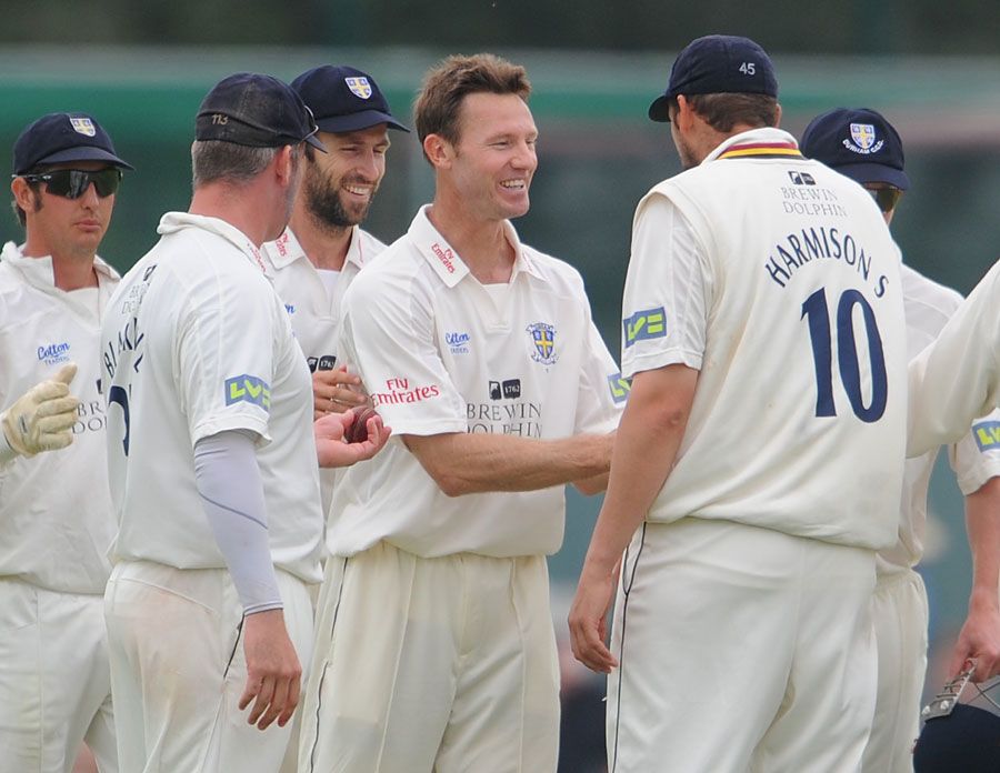 Callum Thorp took 6 for 20 to demolish Lancashire for 84