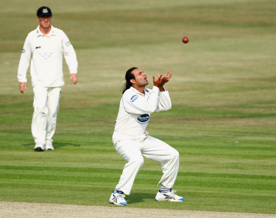 Naved-ul-Hasan had Danny Briggs caught-and-bowled