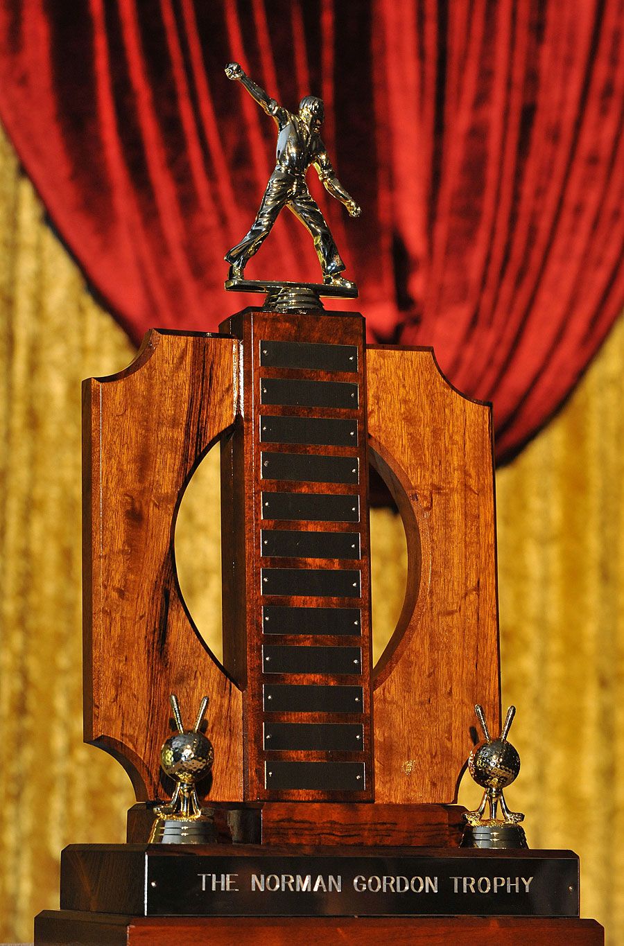 The Norman Gordon trophy, part of the birthday celebrations of the world's first Test cricketer to have lived 100 years