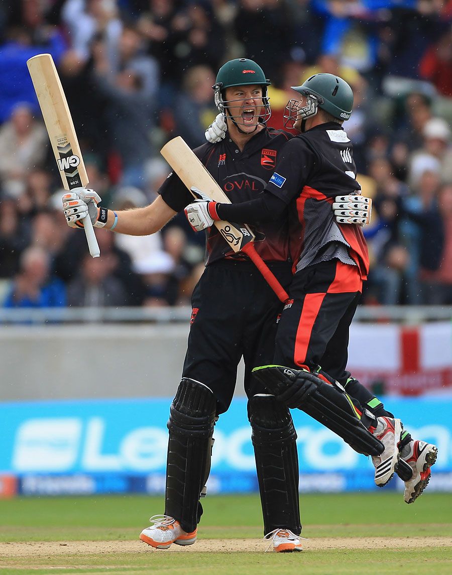 Will Jefferson booked Leicestershire a place in the final by smashing three boundaries in the Super Over