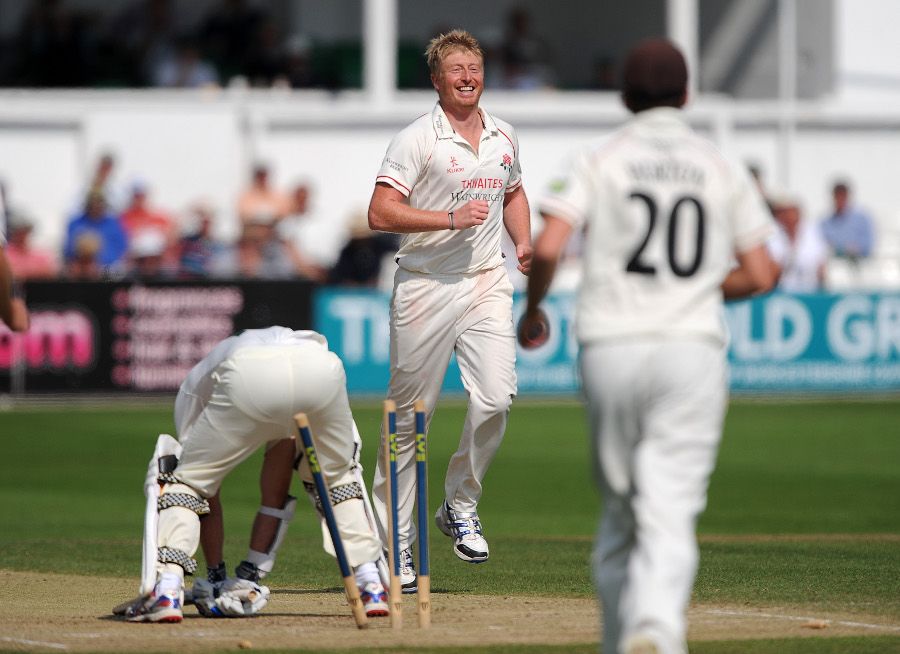 James Cameron was bowled for 98 by Glen Chapple