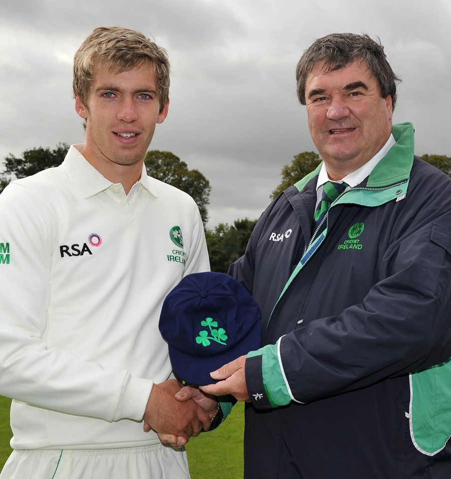 Graeme McCarter makes his first-class debut for Ireland
