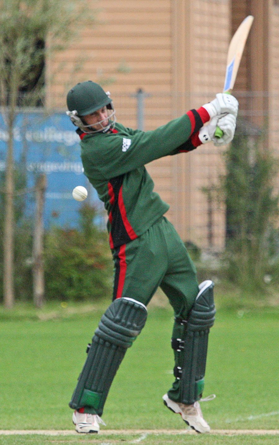 Duncan Allan on the attack during his international debut