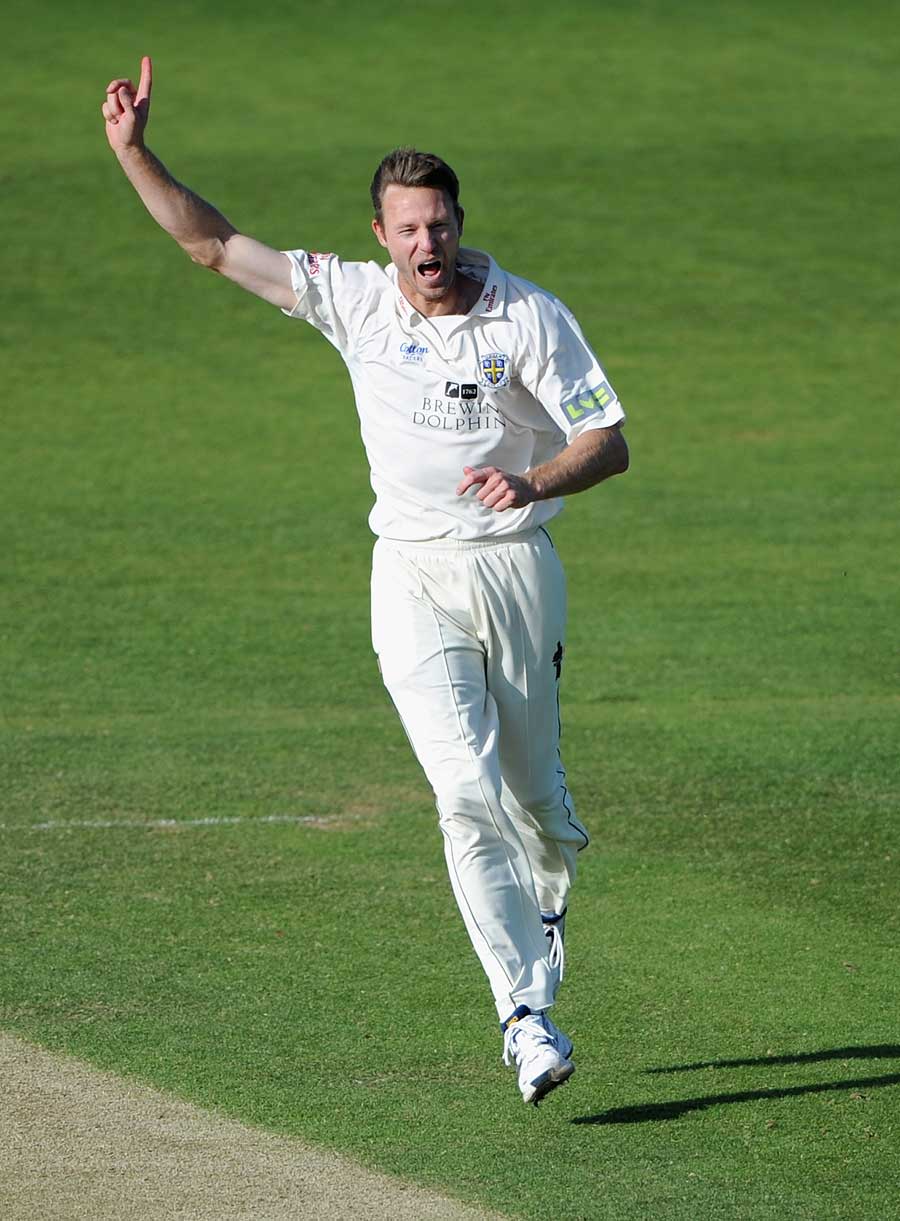 Callum Thorp took four wickets as Durham fought back