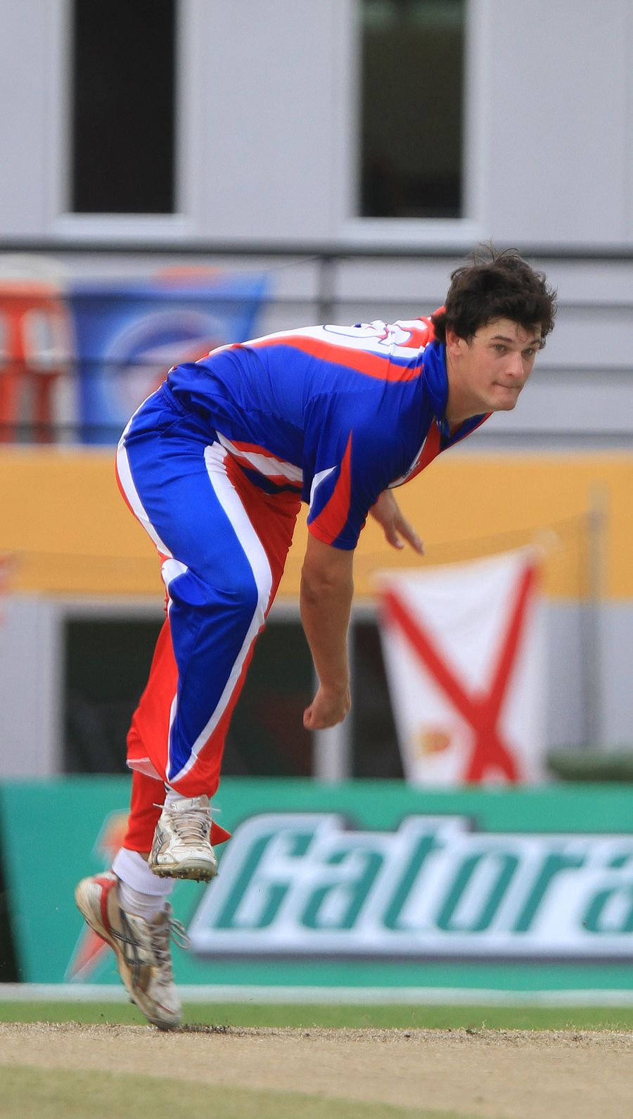 Jersey's Anthony Hawkins-Kay picked up one wicket against Kuwait