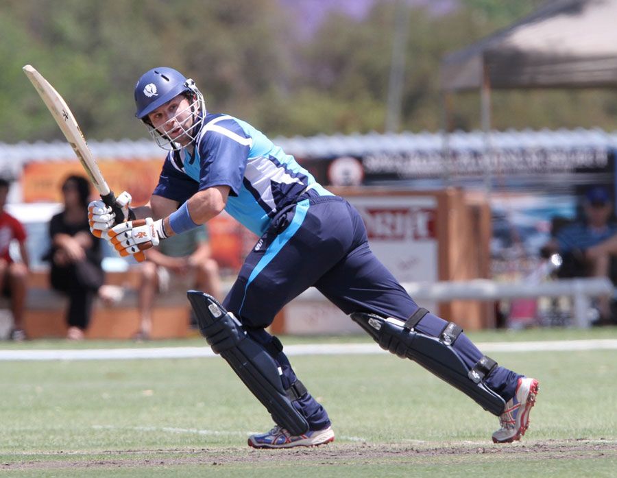 Scotland's Fraser Watts on his way to a half-century