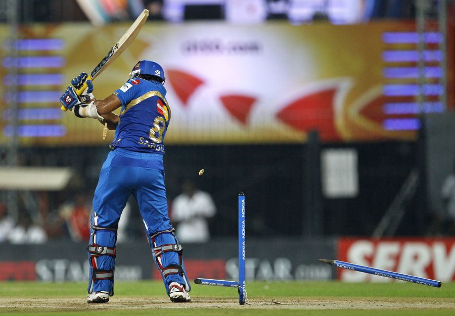 Sarul Kanwar has his stumps disturbed