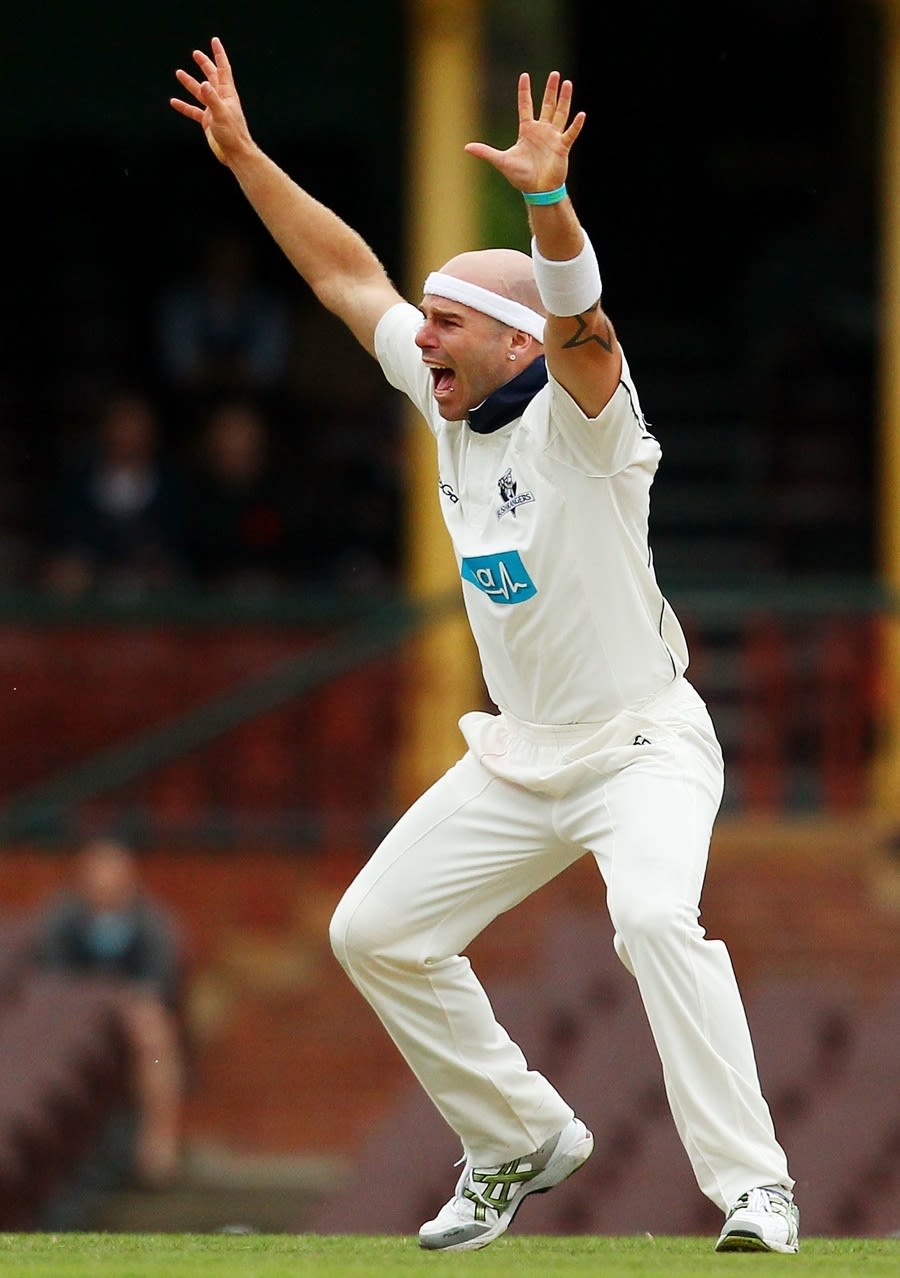 Jayde Herrick appeals for a wicket