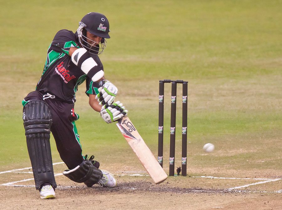 Dolphins' captain Imraan Khan drives