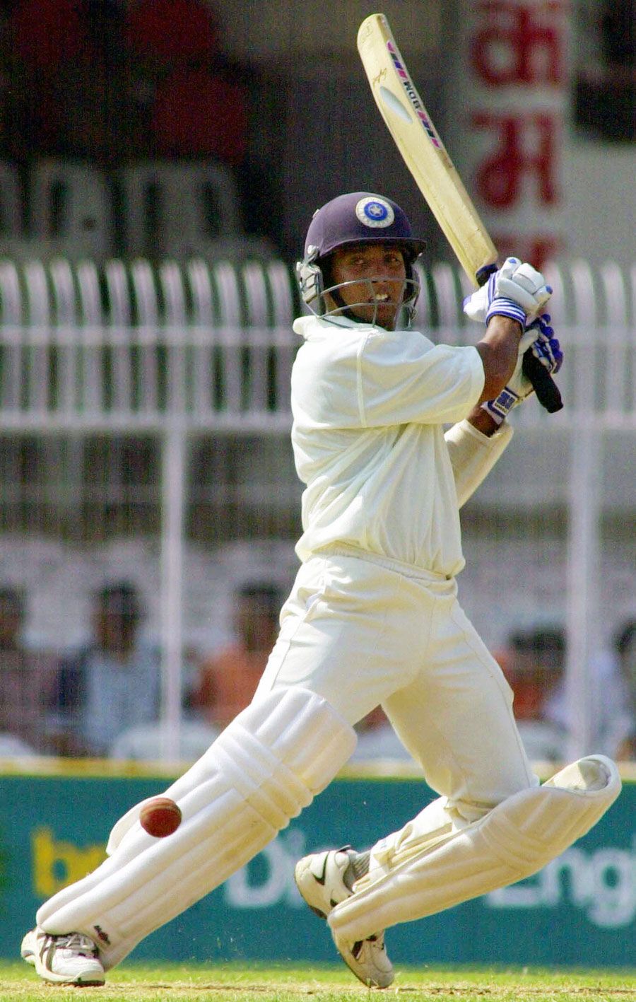 SS Das plays a shot on his way to a hundred