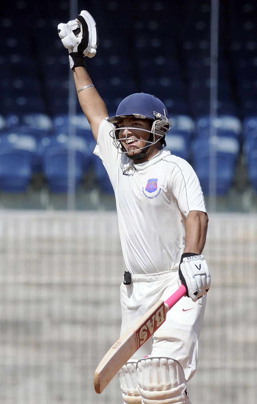 Chirag Khurana celebrates his second first-class century