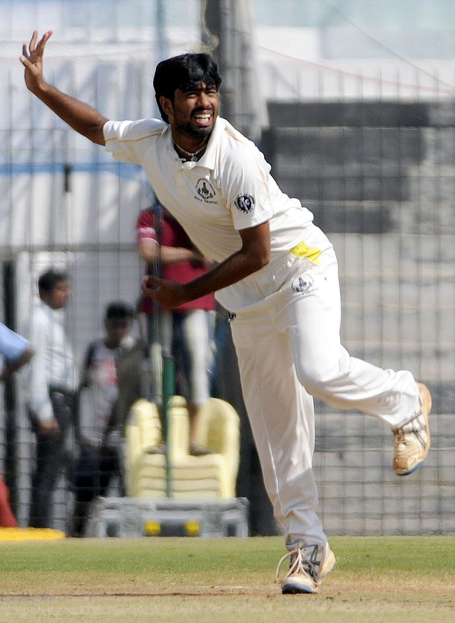 Aushik Srinivas toiled 85 overs to take 4 for 192