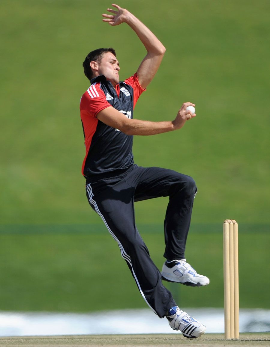 Nathan Buck in his delivery stride