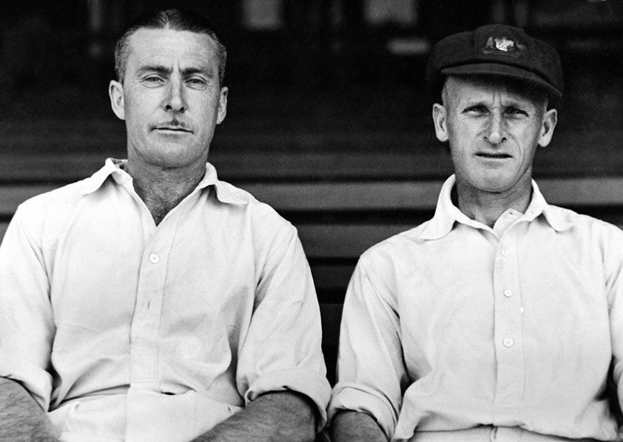 Vic Richardson and Clarrie Grimmett