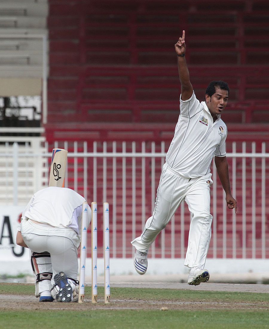 Sharif Asadullah bowled Ryan Flannigan