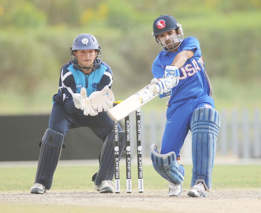 Aditya Mishra hits out on his way to a half-century