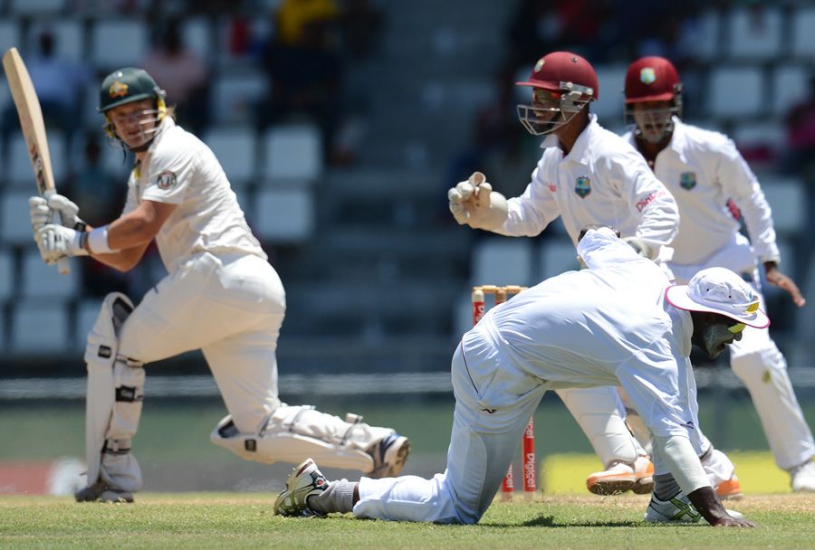 Shane Watson is caught by Darren Sammy