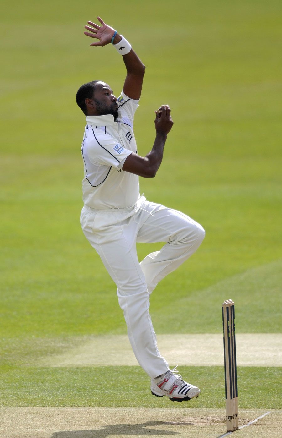 Corey Collymore in his delivery stride