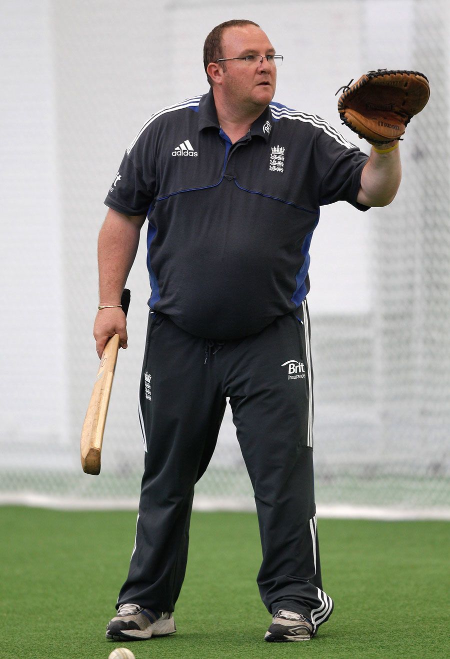 England women head coach Mark Lane takes training