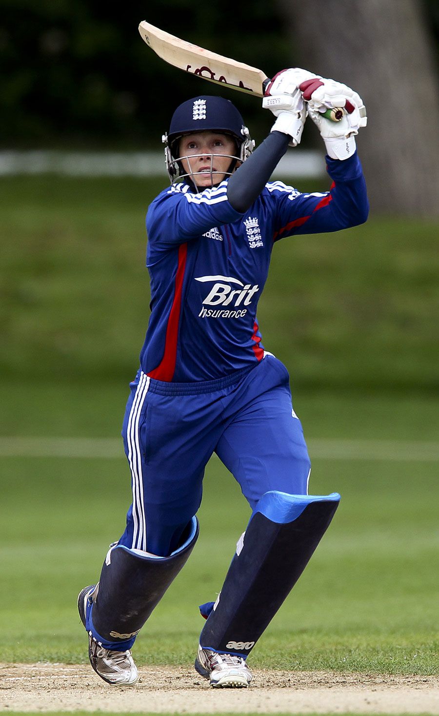 Caroline Atkins looks on after playing a shot
