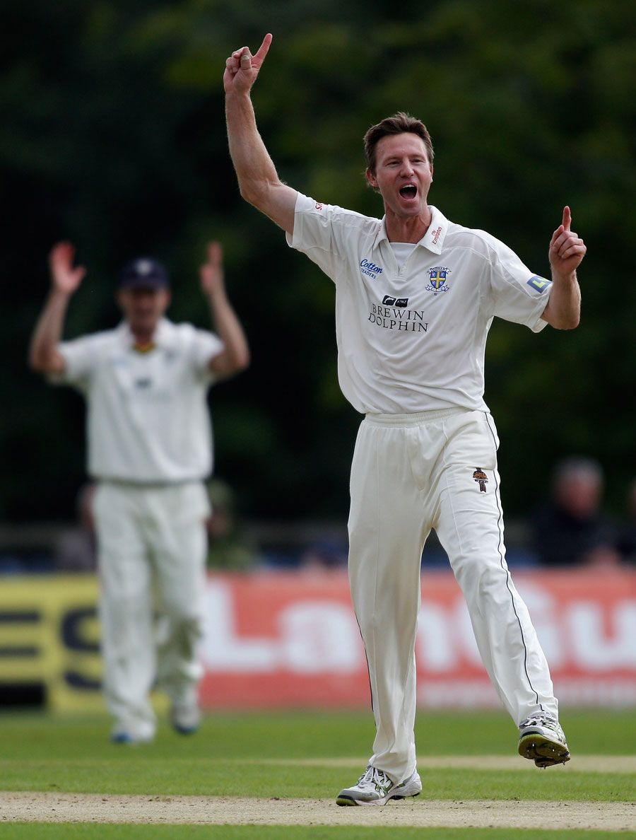 Callum Thorp took two wickets towards the end of day two