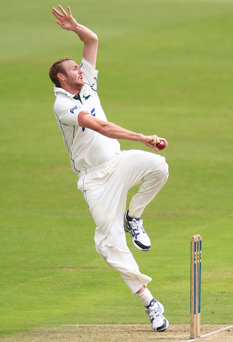 Andy Carter took the early wicket of Paul Horton