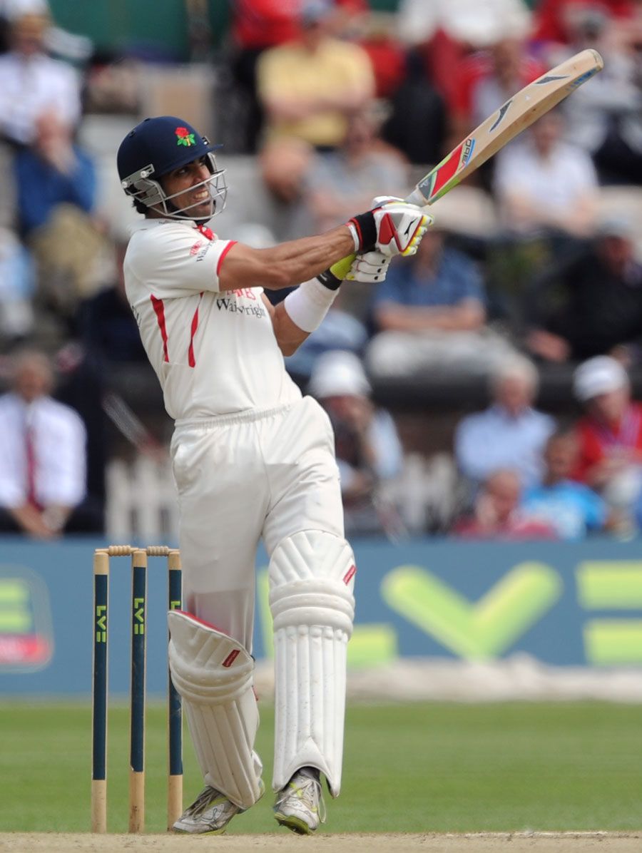 Andrea Agathangelou pulls during his innings of 24