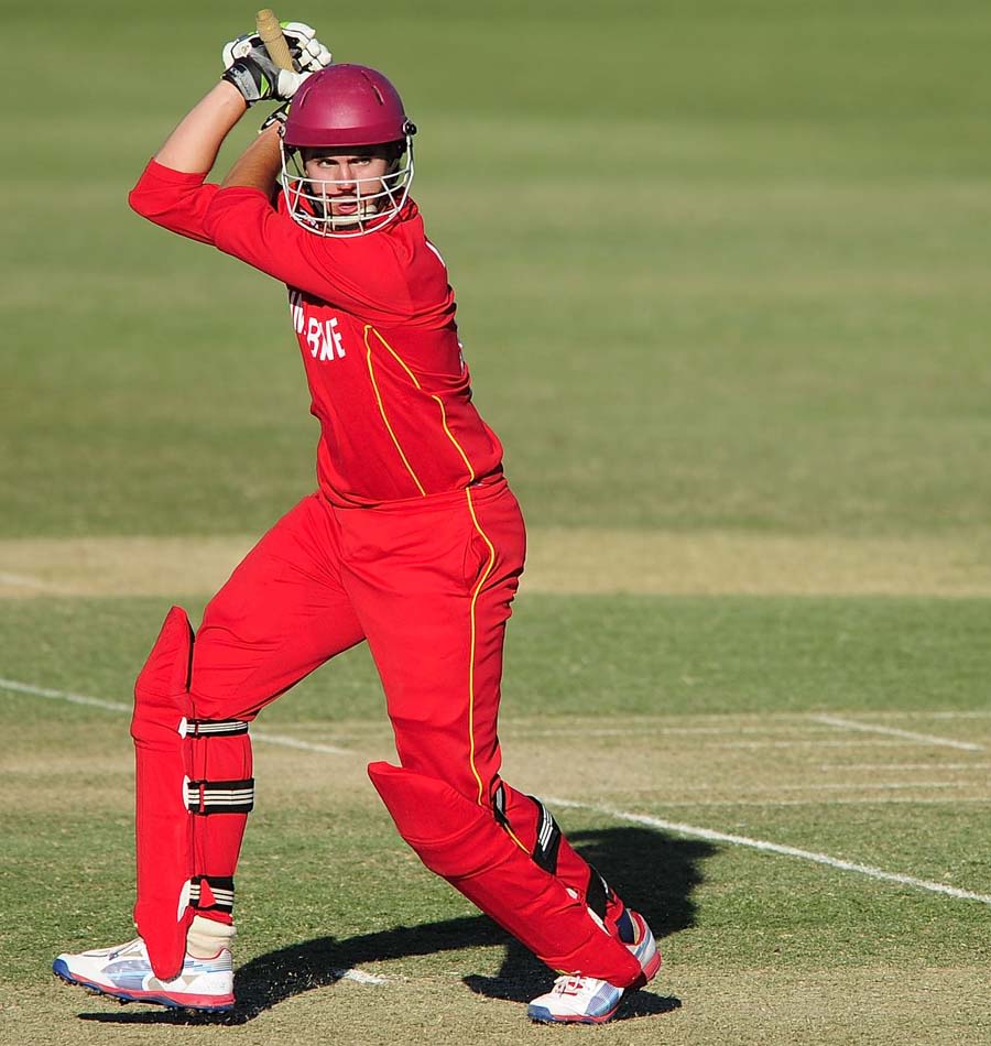Malcolm Lake hits one through the off side