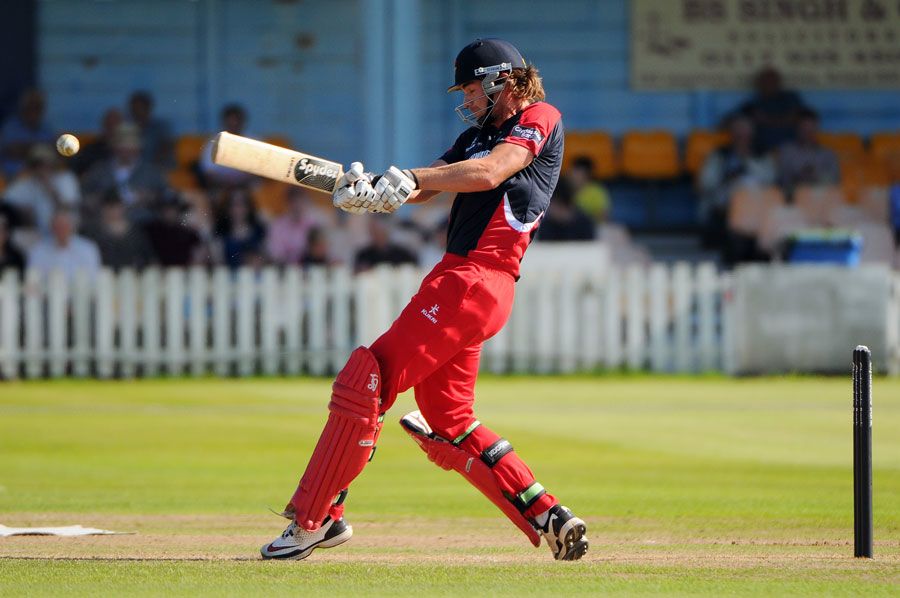 Oliver Newby was Lancashire's top-scorer with 36 not out