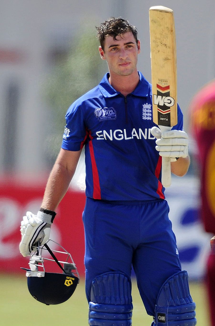 Sam Wood acknowledges the applause after his hundred