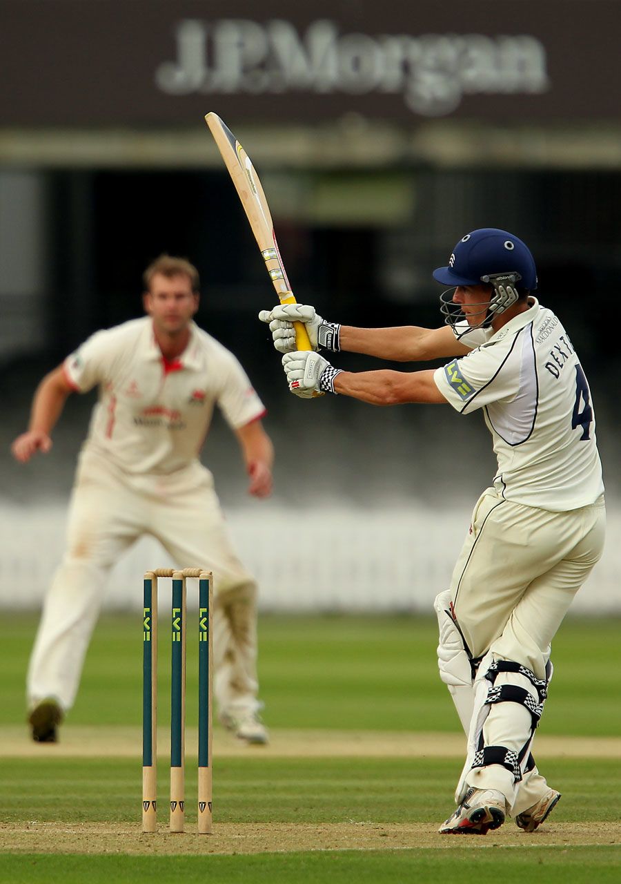 Neil Dexter pulls on his way to a hundred