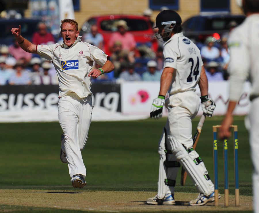 Steve Kirby had Ed Joyce caught for 7