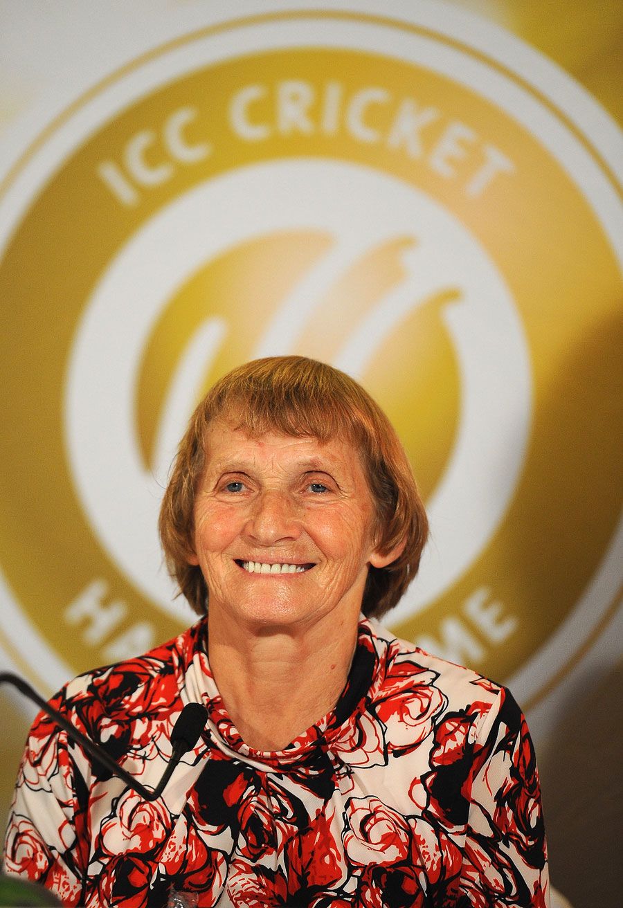 England's Enid Bakewell was inducted into the Cricket Hall of Fame
