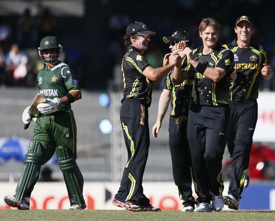 Shane Watson had Imran Nazir caught at mid-off